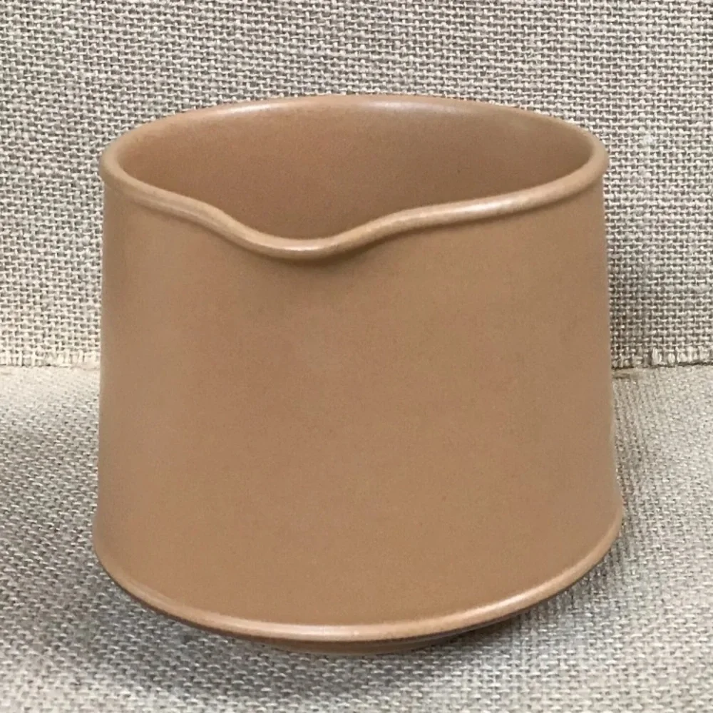 Purbeck Pottery Tan Light Brown Small Milk Jug Creamer Farmhouse Neutral